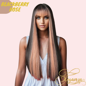 
            
                Load image into Gallery viewer, Blackberry Rose | Synthetic Wig | Black Pink | 26 inches
            
        
