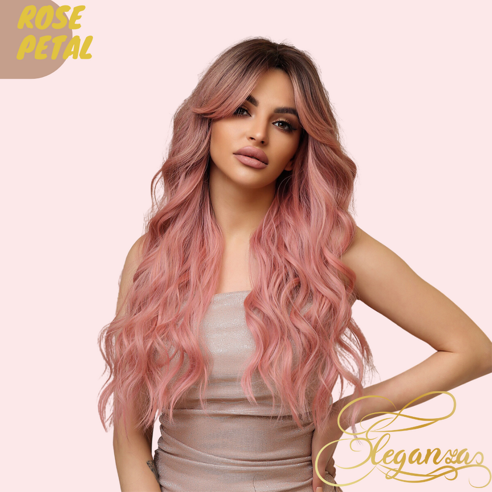 
            
                Load image into Gallery viewer, Rose Petal | Synthetic Wig | Pink | 27 inches
            
        