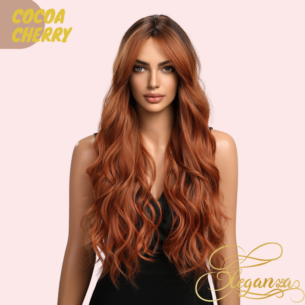 Cocoa Cherry | Synthetic Wig | Brown | 26 inches