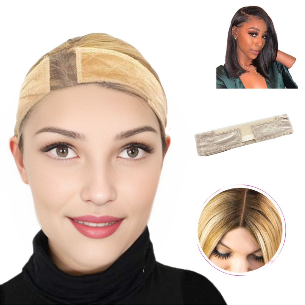 
            
                Load image into Gallery viewer, Tress Guard | Beige Lace WiGrip Headband
            
        
