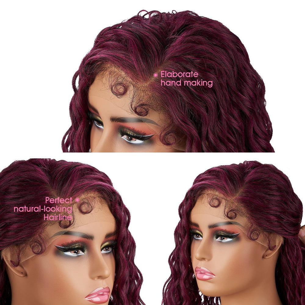 
            
                Load image into Gallery viewer, Wine O&amp;#39;clock | Lace Front Wig | Wine | 29 inches
            
        
