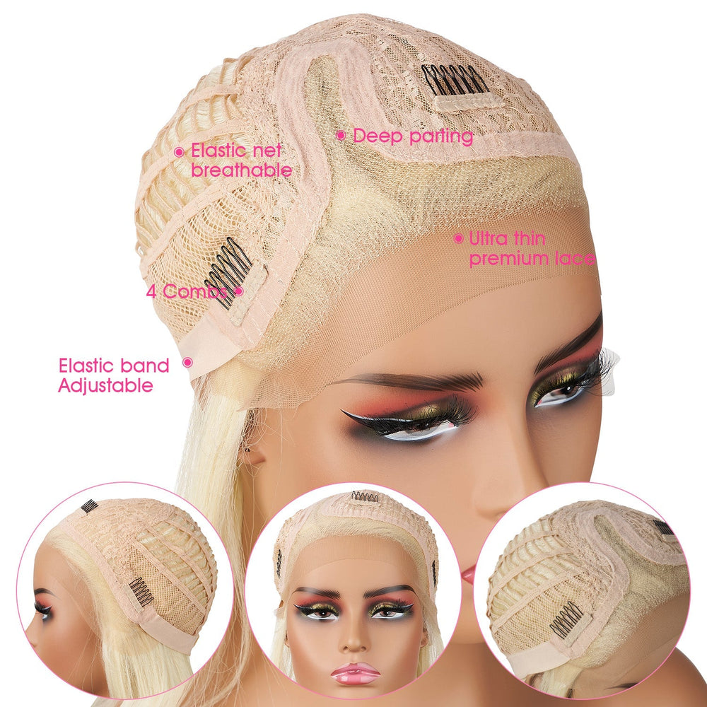 
            
                Load image into Gallery viewer, Icy Halo | Lace Front Wig | Blonde | 17.5 inches
            
        