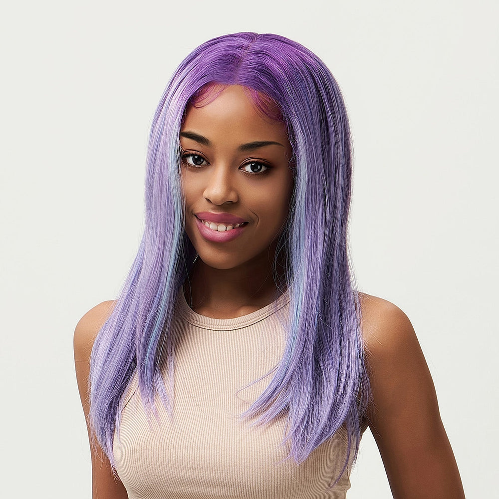 
            
                Load image into Gallery viewer, Lavender Haze | Lace Front Wig | Ombre Lilac | 21.5 inches
            
        