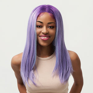 
            
                Load image into Gallery viewer, Lavender Haze | Lace Front Wig | Ombre Lilac | 21.5 inches
            
        
