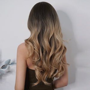 Caramel Currents | Synthetic Wig | Ombre | 28 inches
