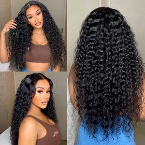 4 x 4 Lace Closure | Virgin Hair | Black | Water Wave | Fashion Wig | 18 inches |