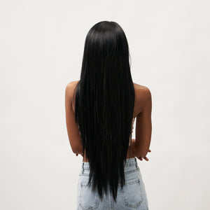 
            
                Load image into Gallery viewer, Como La Flor | Lace Front Wig | Black | 32 inches
            
        