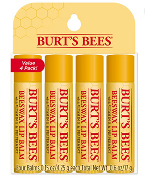 Burts Bees Beeswax Lip Balm Pack