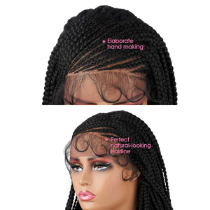 Braided Babe | Lace Front Wig | Black | 34 inches
