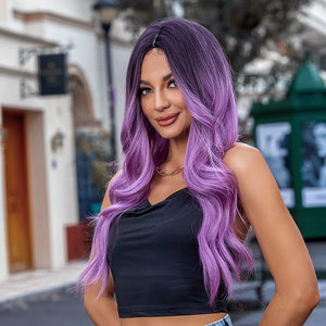 
            
                Load image into Gallery viewer, Purple Haze | Synthetic Wig | Ombre | 28 inches
            
        