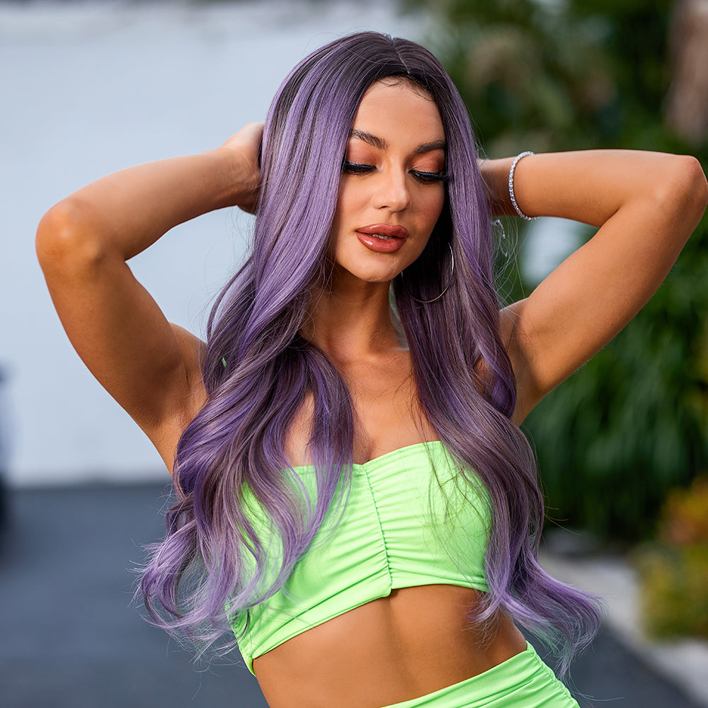 Lavender Potion | Synthetic Wig | Ombre | 27 inches