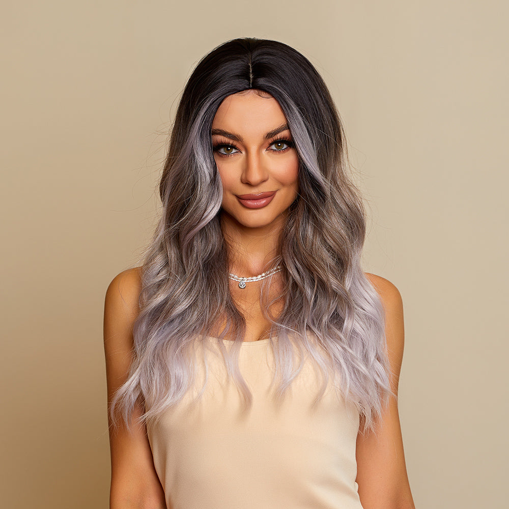 Grey Bounce | Synthetic Wig | Ombre | 26 inches