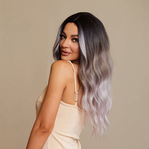 Grey Bounce | Synthetic Wig | Ombre | 26 inches