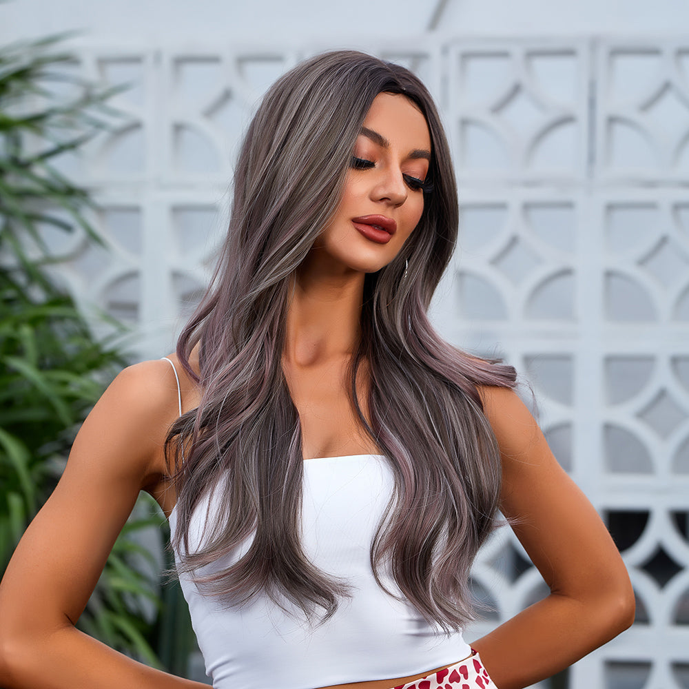 Lavender Poison | Synthetic Wig | Brown | 29 inches