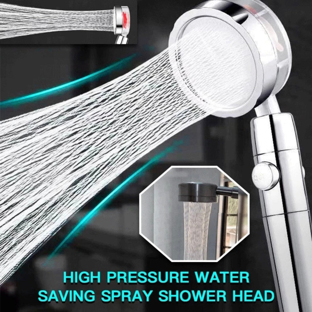 Free shipping New High Pressure Shower Head 360 Rotated Handheld Showerhead with Turbocharged Bathroom Pressurized Massage Rainfall Shower Head