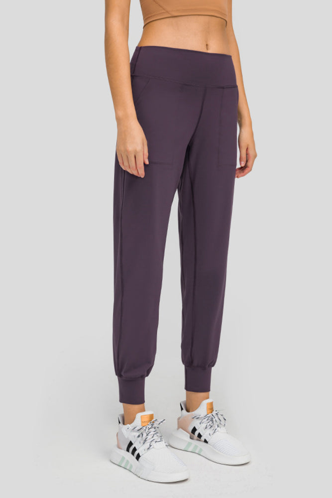 
            
                Load image into Gallery viewer, Wide Waistband Slant Pocket Pants
            
        