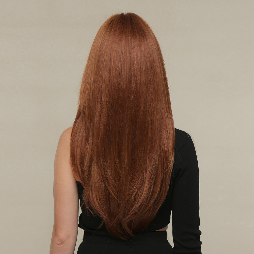 
            
                Load image into Gallery viewer, Kimmy Possible | Synthetic Wig | Brown | 23 inches
            
        
