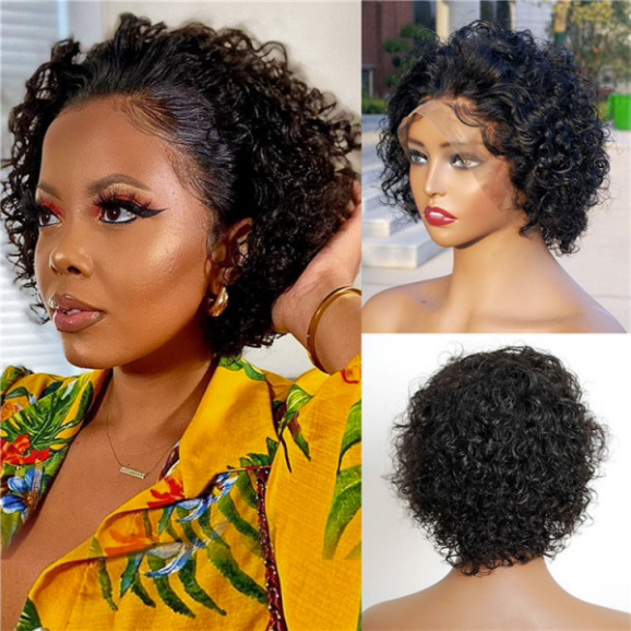 
            
                Load image into Gallery viewer, 13 x 1 Frontal Lace | Virgin Hair | Natural Black | Curly | Fashion Wig |
            
        