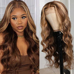 4/27 Highlight | 13x4 Lace Frontal Wigs | Brazilian Body Wave | Ombre Colored | Pre Plucked
