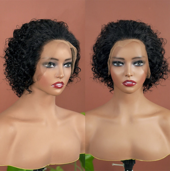 
            
                Load image into Gallery viewer, 13 x 1 Frontal Lace | Virgin Hair | Natural Black | Curly | Fashion Wig |
            
        
