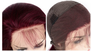 13 x 4 Frontal Lace | Virgin Hair | Burgundy | Straight | Fashion Wig |