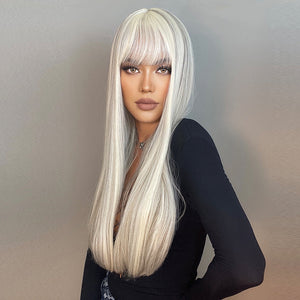 Winter Waves | Synthetic Wig | White | 24 inches