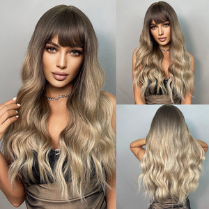 
            
                Load image into Gallery viewer, Gleaming Gradient | Synthetic Wig | Ombre | 26 inches
            
        