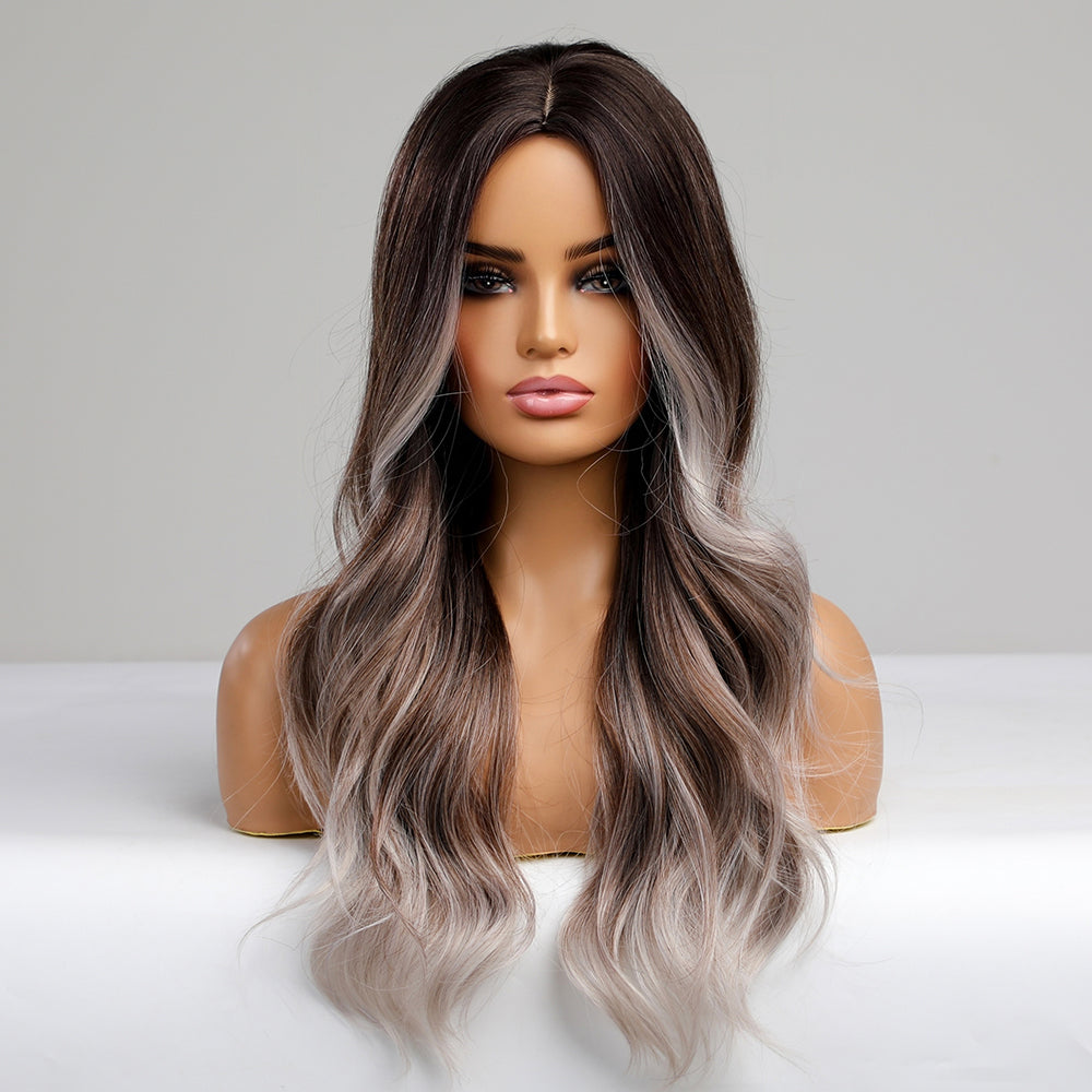 Golden Perfection | Synthetic Wig | Grey | 28 inches
