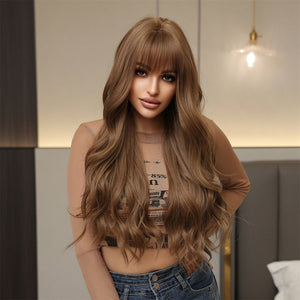 
            
                Load image into Gallery viewer, Twilight Tresses | Synthetic Wig | Brown | 26 inches
            
        