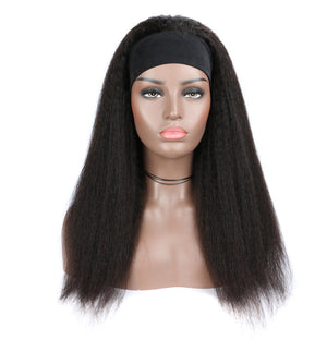 
            
                Load image into Gallery viewer, HeadBand Wig | Virgin Hair | Black | Yaki Straight | 14 inches |
            
        