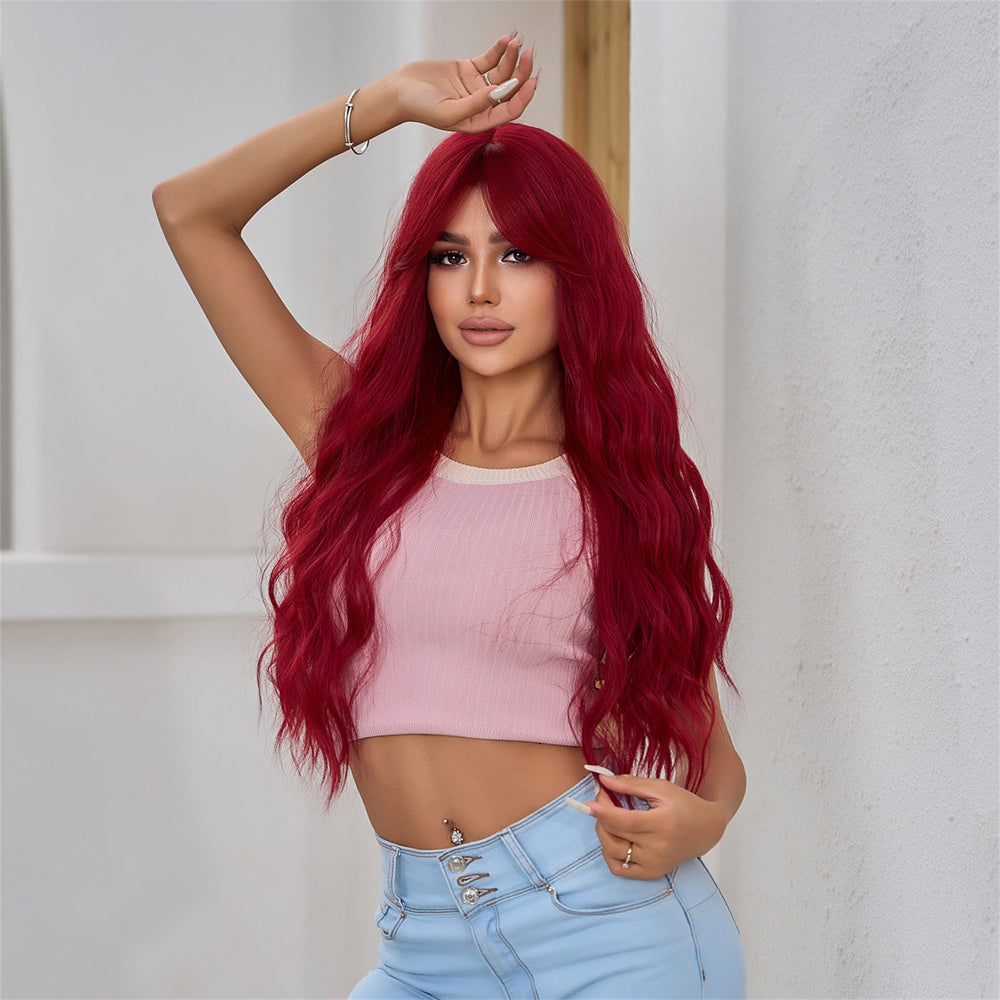Bold Gradient | Synthetic Wig | Wine Red | 27 inches