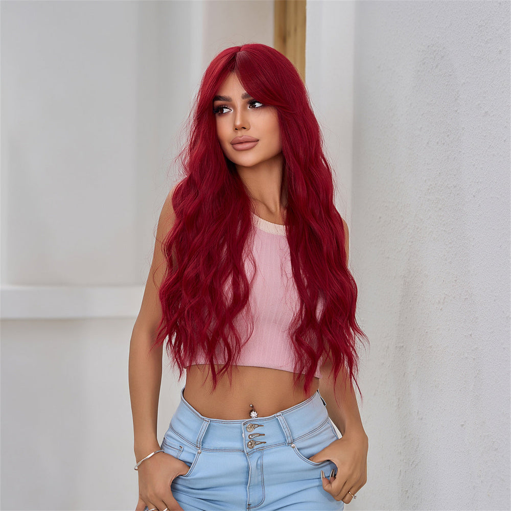Bold Gradient | Synthetic Wig | Wine Red | 27 inches