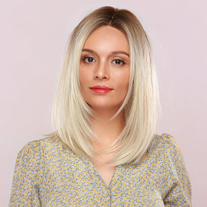 
            
                Load image into Gallery viewer, Champagne Chic | Synthetic Wig | Ombre | 18 inches
            
        