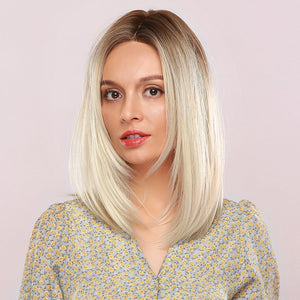 
            
                Load image into Gallery viewer, Champagne Chic | Synthetic Wig | Ombre | 18 inches
            
        