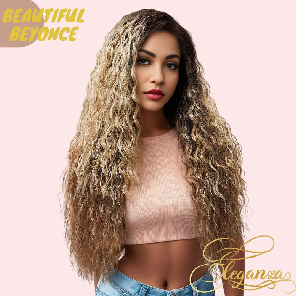 Beautiful Beyonce | Lace Front Wig | Brown and Blonde | 29 inches