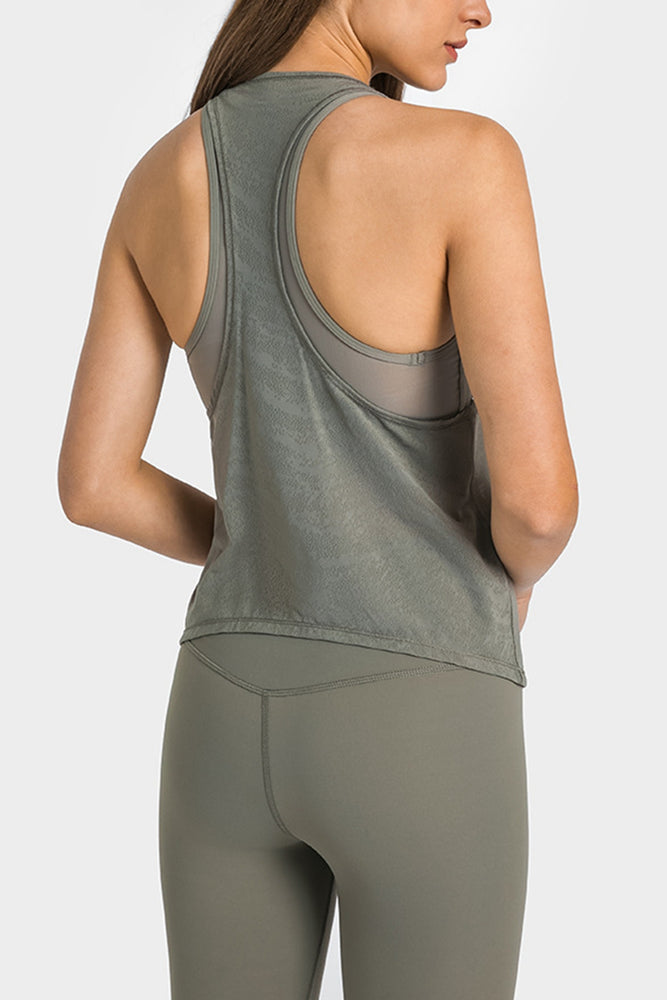 
            
                Load image into Gallery viewer, Spliced Mesh Racer Back Tank
            
        