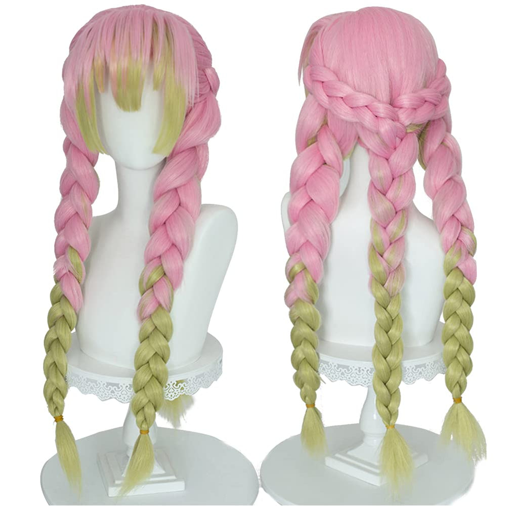 Kanroji Mitsuri | Cosplay Wig | Green and Pink