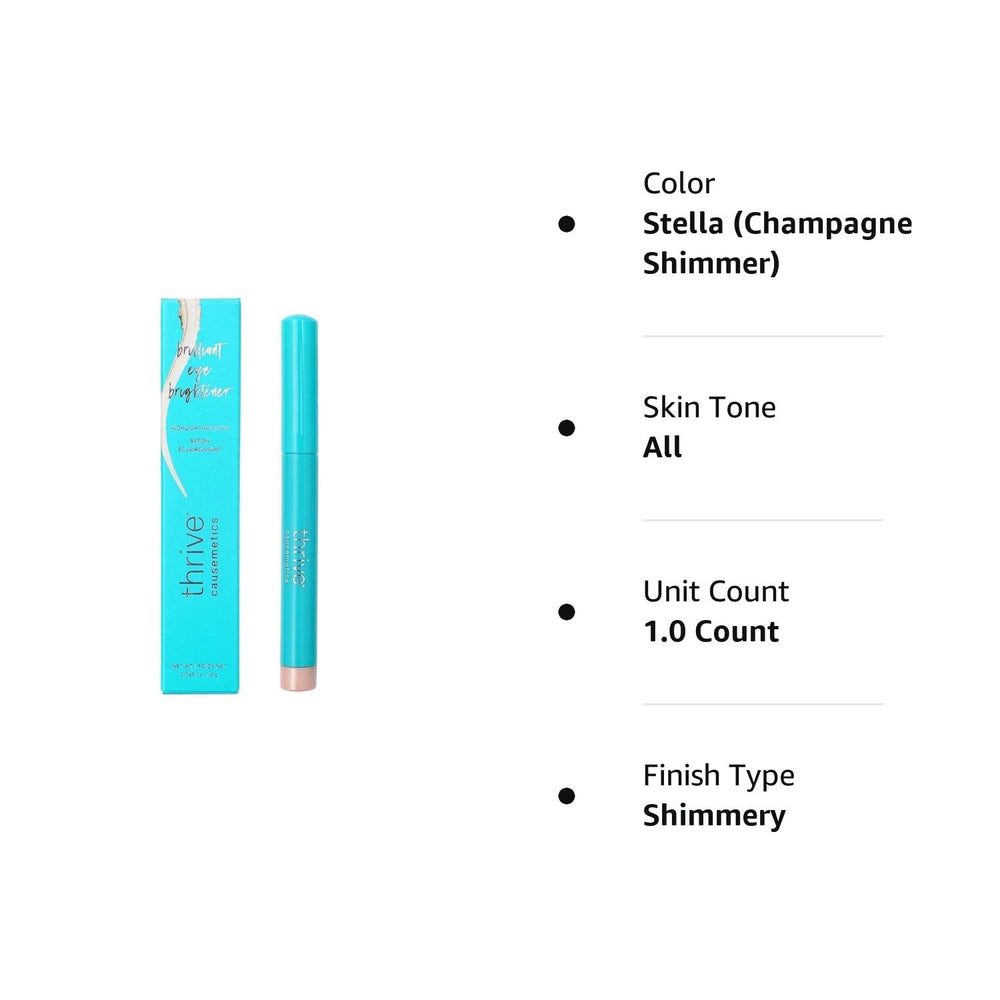 Thrive Causemetics Highlighting Stick Eye Brightener, Champagne Shimmer, Stella