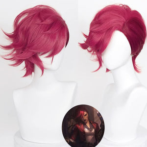 Arcane Vi | Cosplay Wig | Deep Rose