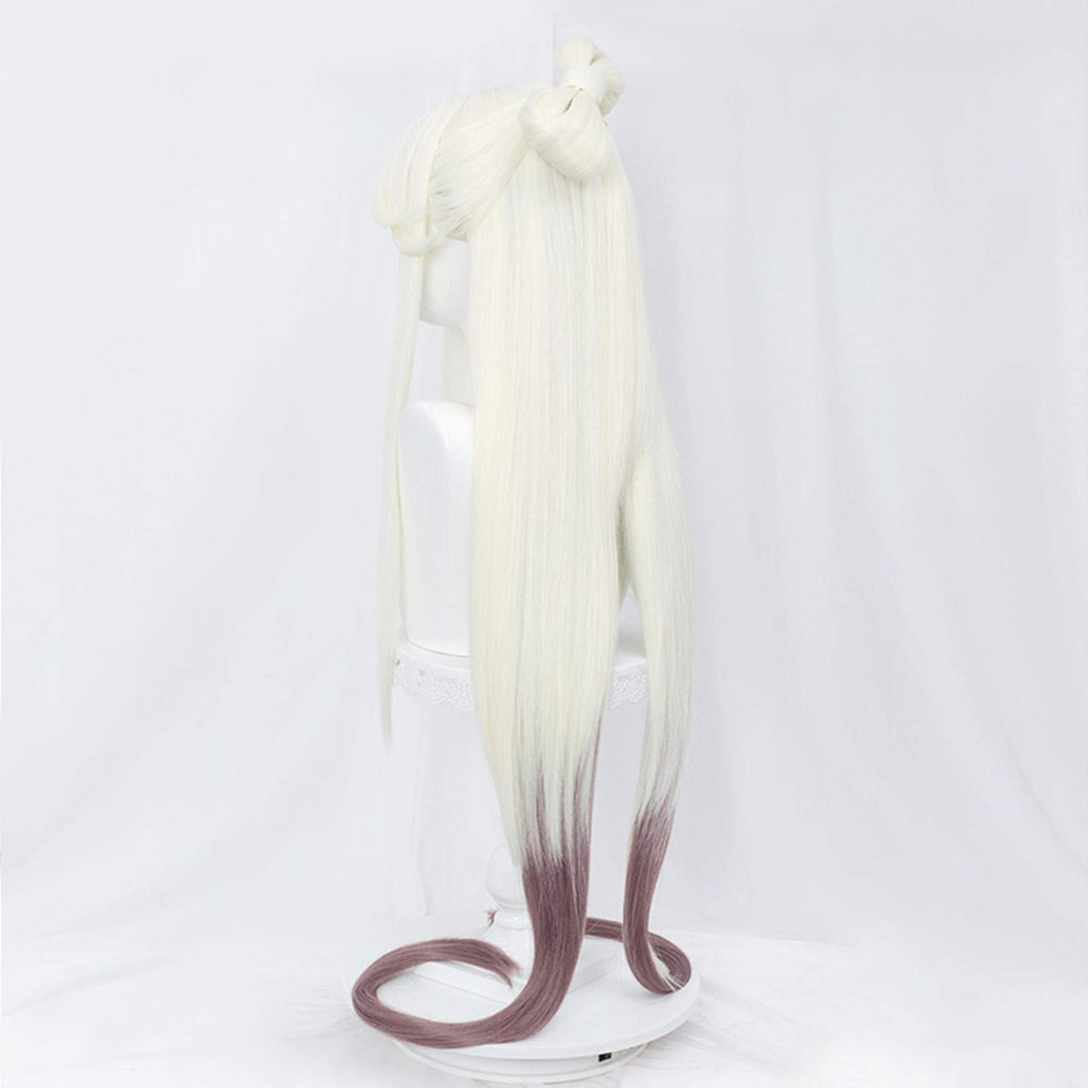 
            
                Load image into Gallery viewer, Ningguang | Cosplay Wig | Ombre White
            
        